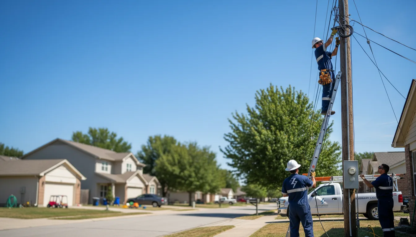 Residential electrician providing installation services in Blackwell, TX